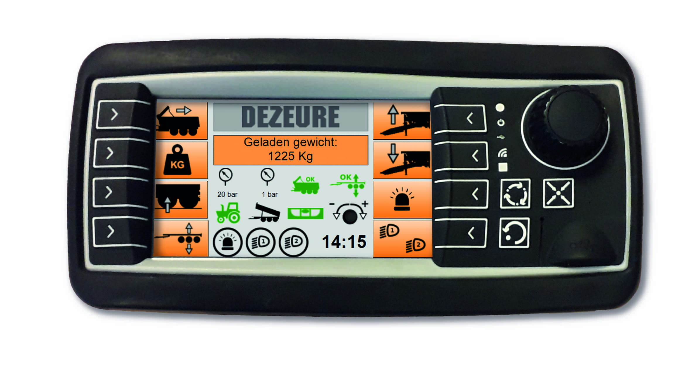 <p>•&nbsp;&nbsp;&nbsp;&nbsp;&nbsp;&nbsp;&nbsp; SMART DRIVE pour bennes agricole et bennes TP avec système de pesage intégré</p><p>•&nbsp;&nbsp;&nbsp;&nbsp;&nbsp;&nbsp;&nbsp; SMART LOADER pour les bennes élévatrice et TurboCleaner, la vitesse du tapis est réglable en continu</p><p>•&nbsp;&nbsp;&nbsp;&nbsp;&nbsp;&nbsp;&nbsp; SMART SPREAD pour épandeurs à fumier avec système de dosage automatique pour une distribution précise</p><p>•&nbsp;&nbsp;&nbsp;&nbsp;&nbsp;&nbsp;&nbsp; SMART FLOW pour épandeurs à lisier avec compteur d'hectares</p><p>Aussi commande standard LOAD SENSING reste disponible</p>